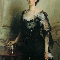 Oil Painting Inspired by John Singer Sargent’s Lady Evelyn Cavendish – Realistic Portrait Art on Canvas