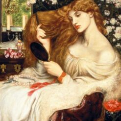 Lady Lilith" – 19th Century Romantic Symbolist Painting by Dante Gabriel Rossetti