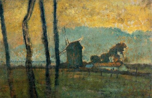 Edgar Degas, ‘ Paysage à Valery-sur-Somme ’ (1854) – Un captivant paysage impressionniste à l'huile représentant la campagne française