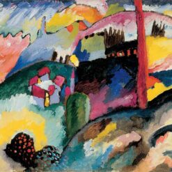 Kandinsky's Landscape with Factory Chimney (1910) – A Bold Expressionist Depiction of Industry
