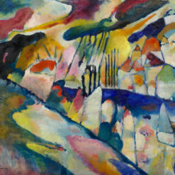 Wassily Kandinsky – Landscape with Rain (1913) – Abstract Expressionism Capturing the Essence of Nature’s Fury