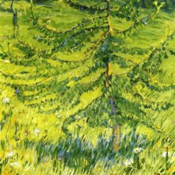 Hand-Painted Franz Marc ‘Larch Sapling’ Oil Painting - Post-Impressionist Landscape Art on Canvas from Dafen Village Studio