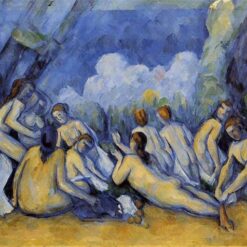 Paul Cézanne's "Large Bathers" – Iconic Post-Impressionist Landscape and Nude Scene (1900)