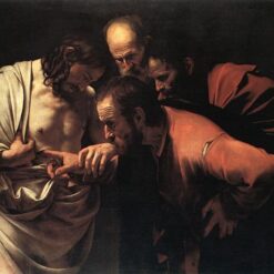 Caravaggio's 'Incredulity of Saint Thomas' – Hand-Painted Baroque Religious Oil Painting Reproduction
