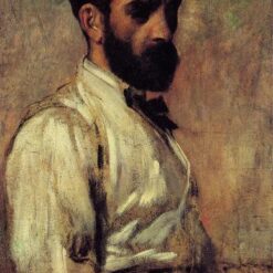 Edgar Degas 'Leon Bonnat' (1863) – Oil Portrait of the Influential French Painter