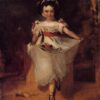 Impressionism Portrait: Little Girl Carrying Flowers in Her Apron by Edgar Degas – Oil Reproduction on Canvas (c. 1860 - 1862)