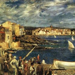 Impressionist Landscape Inspired by Salvador Dalí – Llaner Beach in Cadaqués (c.1921)