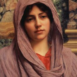 Lycinna by John William Godward | 1918 Neoclassical Portrait Painting