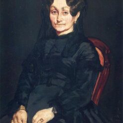 Madame Auguste Manet – Inspired by Edouard Manet (1865) Realist Oil Portrait