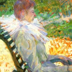 Henri de Toulouse-Lautrec 1896 – Portrait of Madame E. Tapie de Celeyran in a Garden