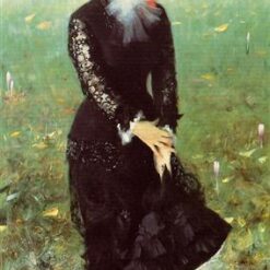 Oil Painting Inspired by John Singer Sargent’s Madame Edouard Pailleron – Realistic Portrait Art on Canvas