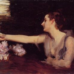 John Singer Sargent 'Madame Gautreau Drinking a Toast' Realism Portrait – Fine Art Reproduction on Canvas