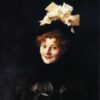 Oil Painting Inspired by John Singer Sargent’s Madame Paul Escudier – Realistic Portrait Art on Canvas