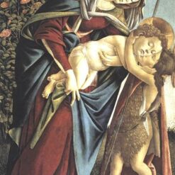 Madonna and Child with St. John by Sandro Botticelli - Early Renaissance Religious Painting, c.1495