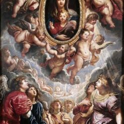Madonna della Vallicella – Elegant Baroque Religious Painting by Rubens