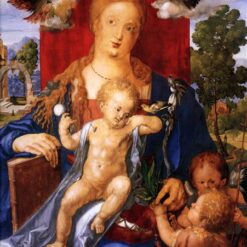 Madonna with the Siskin by Albrecht Dürer - 1506 Northern Renaissance Oil Painting on Panel