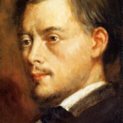 Edgar Degas 'Man's Head' (c.1864) – Dynamic Oil Portrait with Powerful Expression
