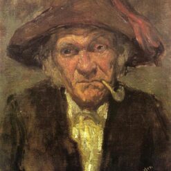 Man Smoking a Pipe by James McNeill Whistler – 1859 Realism Portrait