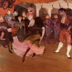 Marcelle Lender Bolero Dance" by Henri de Toulouse-Lautrec – 1895 Oil Painting, Post-Impressionist French Art