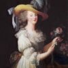 Marie Antoinette in a Muslin Dress by Louise Élisabeth Vigée Le Brun – 1783 Rococo Portrait Replica