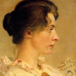 Marie in Profile by Peder Severin Kroyer – 1891 Realist Portrait Reproduction