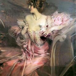 Elegant Portrait Masterpiece – Marthe de Florian, 1908 by Giovanni Boldini, High-Quality Replica
