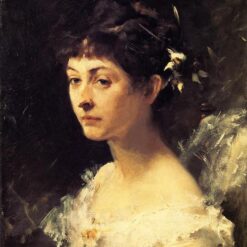 Oil Painting Inspired by John Singer Sargent’s Mary Turner Austin – Realistic Portrait Art on Canvas