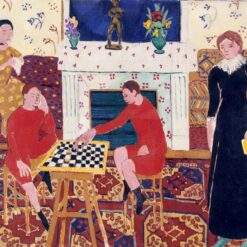Custom Oil Painting Inspired by Henri Matisse – 'Painter's Family' (1911) – Fauvist Family Portrait on Canvas