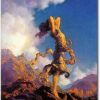 Ecstasy Inspired by Maxfield Parrish – High-Quality Romantic Landscape Reproduction