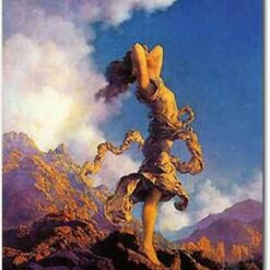 Ecstasy Inspired by Maxfield Parrish – High-Quality Romantic Landscape Reproduction