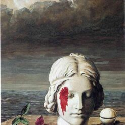 Memory Inspired by René Magritte – 1948 Surrealist Allegorical Oil Painting, Canvas