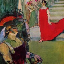 Messaline" by Henri de Toulouse-Lautrec – 1900 Art Nouveau & Post-Impressionism Portrait Painting
