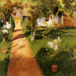 John Singer Sargent 'Millet's Garden' Impressionism Landscape – Fine Art Reproduction on Canvas