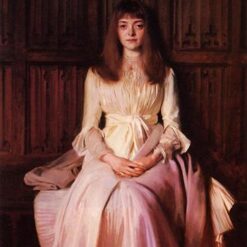John Singer Sargent 'Miss Elsie Palmer' Realism Portrait Oil Painting – Fine Art Reproduction on Canvas