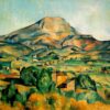 Mont Sainte-Victoire" – Paul Cézanne’s Masterful Post-Impressionist Landscape, c.1895