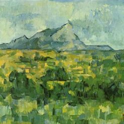 Mont Sainte-Victoire" (1906) – Final Period Landscape by Paul Cézanne, Oil on Canvas