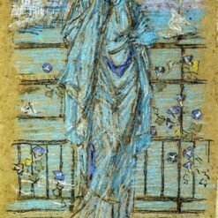 Morning Glories by James McNeill Whistler (c.1869) – Tonalist Pastel Portrait