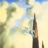 Surrealist Symbolic Landscape Inspired by Salvador Dali – Morning Ossification of the Cypress