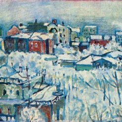 Wassily Kandinsky – Moscow. Smolensky Boulevard. Study (1916) – A Moment of Urban Transformation in Post-Impressionism