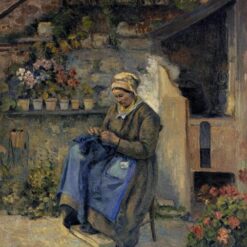 Mother Jolly" by Camille Pissarro – 1874 French Impressionist Artwork