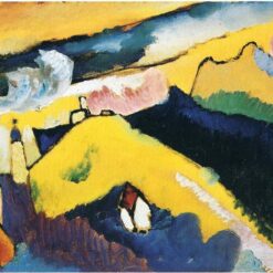 Wassily Kandinsky – Mountain Landscape with Church (1910) – Expressionist Landscape