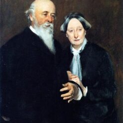 Oil Painting Inspired by John Singer Sargent’s Mr. and Mrs. John W. Field – Realistic Portrait Art on Canvas