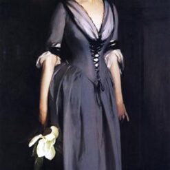 John Singer Sargent 'Mrs. Albert Vickers' Realism Portrait – Fine Art Reproduction on Canvas
