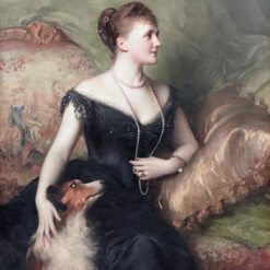 Hand-Painted Luke Fildes ‘Mrs. Arthur James’ Oil Painting - Academic Portrait Art on Canvas from Dafen Village Studio