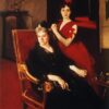 John Singer Sargent 'Mrs. Edward Burckhardt and her Daughter Louise' Realism Portrait – Fine Art Reproduction on Canvas