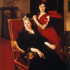 John Singer Sargent 'Mrs. Edward Burckhardt and her Daughter Louise' Realism Portrait – Fine Art Reproduction on Canvas