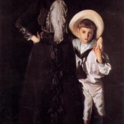 John Singer Sargent 'Mrs. Edward L. Davis and Her Son Livingston' Realism Portrait – Fine Art Reproduction on Canvas