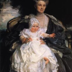 John Singer Sargent Oil Painting – Mrs. Henry Phipps and Her Grandson Winston, 1907, Realist Portrait
