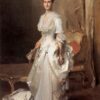 John Singer Sargent 'Mrs. Henry White' Realism Portrait – Fine Art Reproduction on Canvas