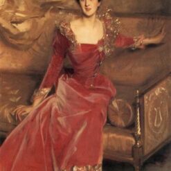 John Singer Sargent 'Mrs. Hugh Hammersley' Realism Portrait – Fine Art Reproduction on Canvas